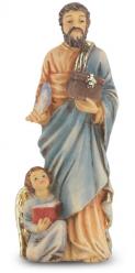  ST. MATTHEW HAND PAINTED SOLID RESIN STATUE 