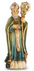  ST. PATRICK HAND PAINTED SOLID RESIN STATUE 