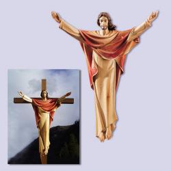  Risen Christ/Resurrection Statue 3/4 Relief in Poly-Art Fiberglass, 36\" - 84\"H 
