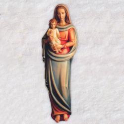  Our Lady w/Child Statue in Linden Wood, 40\"H 