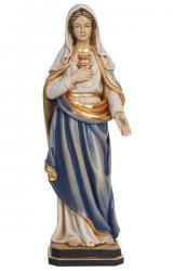  Sacred Heart of Mary Statue in Maple or Linden Wood, 5\" - 71\"H 