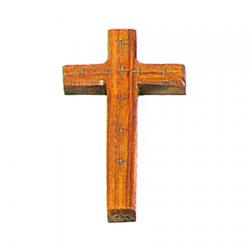  Wood Cross with Brass Inlay (5 3/4\") 