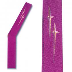  Purple Deacon Stole - Dupion Fabric 