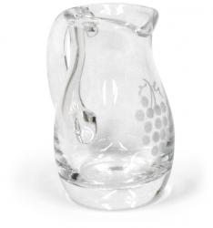  Glass Cruet w/Handle - Wine Symbol - 5 oz 