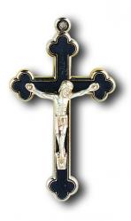  CLOVERLEAF BLACK CRUCIFIX (5 pc) 