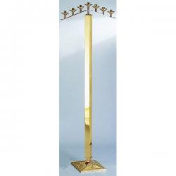  Floor Candelabra | 5 Lite | Bronze Or Brass | Fixed Arm | Square Base 