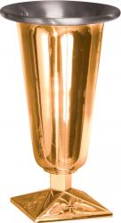  Altar Vase | 17\" | Bronze Or Brass | Square Base 