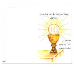  First Communion Bulletin - Oil Painting (100/pkg) 