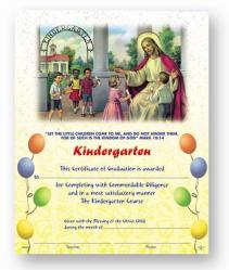  KINDERGARTEN CERTIFICATE (50/BX) 