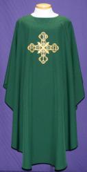  Easy Care Embroidered Dalmatic - A/O-Cross Design - Front Only - 100% Poly 