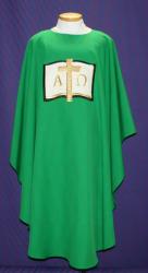  Easy Care Embroidered Dalmatic - A/O-Cross Design - Front Only - 100% Poly 