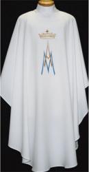  Lightweight Dalmatic - Marian Design - Front Only - 100% Polyester 