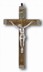  BROWN NICKEL BOUND CRUCIFIX (3 PC) 