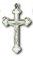  LUMINOUS BUDDED INLAY CLOVERLEAF CRUCIFIX (6 PC) 