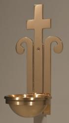  Combination Finish Bronze Holy Water Font: 2034 Style - 5\" Bowl 