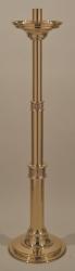  Processional High Polish Finish Bronze Paschal Candlestick: 2034 Style - 48\" Ht - 1 15/16\" Socket 