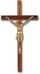  12\" ITALIAN TEAK WOOD CROSS 