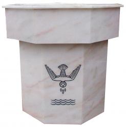  Marble Baptismal Font 