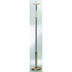  Processional Crucifix | 77\" | Bronze Or Brass | Textured Surface With INRI 