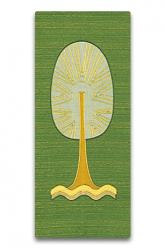  Green Ambo/Lectern Cover - Tree of Life Motif - Pascal Fabric 