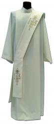  \"IHS\" Deacon Stole - Primavera Fabric - 100% Poly 