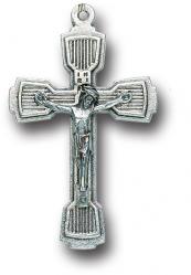  OXIDIZED STEPPED UP ROSARY CRUCIFIX (25 PC) 