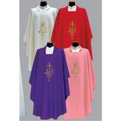  \"IHS\" Chasuble - Primavera Fabric - 100% Poly 