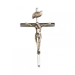  Crucifix Neck Two Tone Medal/Pendant Only 