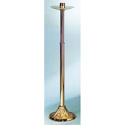  Processional Candlestick | 46\" | Bronze Or Brass | Round Base | 1-1/2\" Socket 