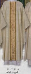  Chasuble - Mont Saint Michel 71116 Series - Plain Neck - Palermo Fabric - 100% Poly 