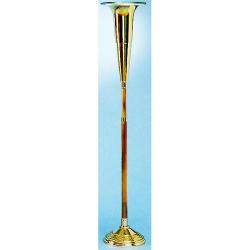  Standing Altar Vase | 17-1/2\" | Bronze Or Brass | Adjustable 50\"-73\" | Round Base 
