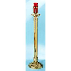  Floor Sanctuary Lamp | 44\" | Bronze Or Brass | Round Column & Base 