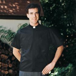  Black Summer Comfort Clergy Jak Shirt 