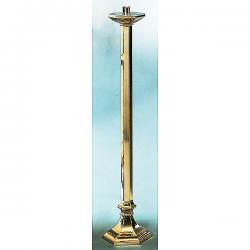  Floor Candlestick | 44\" | Brass Or Bronze | Hexagonal Column & Base 