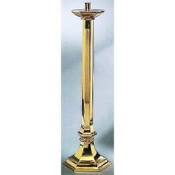  Paschal Candlestick | 48\" | Bronze Or Brass | Embellished Hexagonal Base 