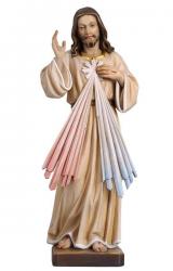  Divine Mercy Statue in Maple or Linden Wood, 6\" - 71\"H 
