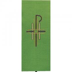  Green Ambo/Lectern Cover - Chi-Rho Motif - Omega Fabric 