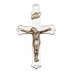  Crucifix Two Tone Neck Medal/Pendant Only 