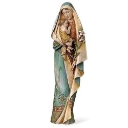  Madonna & Child w/Lily Figure 12.5\" 