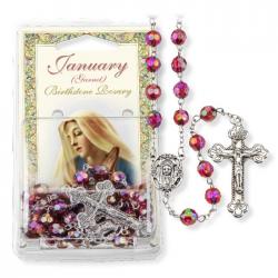  BIRTHSTONE ROSARY: JANUARY - GARNET 