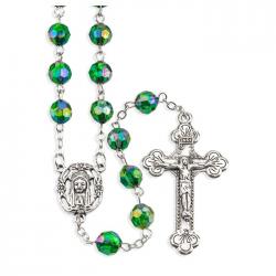  BIRTHSTONE ROSARY: MAY - EMERALD 