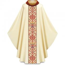  Gothic Chasuble Set - Roll-Collar - Dupion Fabric- 5 Colors 