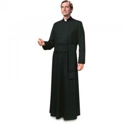  Black Cassock - Standard or Custom Sizes - Livorno Fabric 