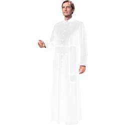  White Cassock - Standard or Custom Sizes - Prisma Fabric 