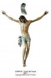  \"Cristo del Tacca\" Corpus With INRI in Linden Wood 