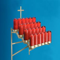  Votive Stand | 24 Bottles | Wall Mounted 