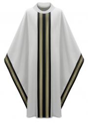  Grey Monastic Chasuble - Dupion Fabric 