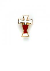  Chalice & Cross Lapel Pin (10 pc) 