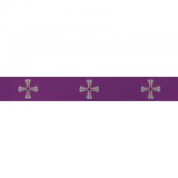  Purple Interchangeable Superfrontal - Lent Motif - Omega Fabric 