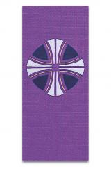  Purple Ambo/Lectern Cover - Lent Motif - Omega Fabric 